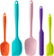 Silicone Spatula Set, 5 Piece Food Grade Rubber Spatulas for Baking, Cooking, and Mixing, Multicolor