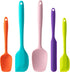 Silicone Spatula Set, 5 Piece Food Grade Rubber Spatulas for Baking, Cooking, and Mixing, Multicolor
