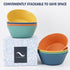 PYRMONT 36 OZ Cereal Bowls - Wheat Straw Bowls Set of 8, Reusable Soup Bowls, Microwave & Dishwasher Safe