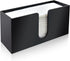 1Pack Paper Towel Holder Countertop, Black Acrylic Napkin Dispenser, Multifold Paper Towel