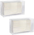 evron Countertop 2 Pack(Simple Paper Towel Dispenser & Wall Mount Clear One-Hand Pull C Fold Z Fold Trifold