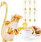 6PCS Coffee Spoons Set, Dessert Spoons with Swan Base Holder, Stainless Steel Small Spoons for Ice Cream