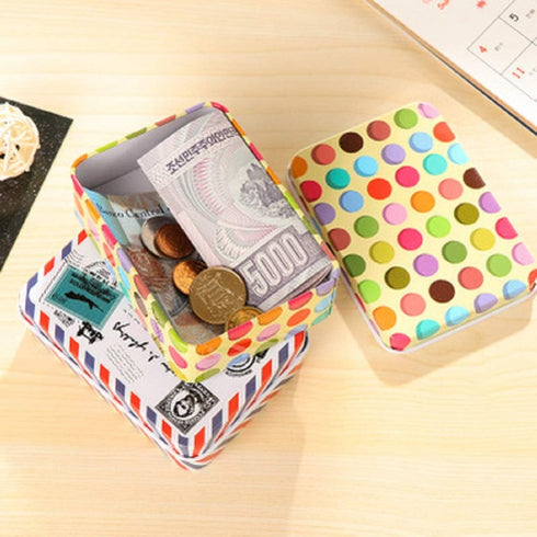 5 Pack Metal Tins Box Containers - Mini Portable Small Tins with Lids, Rectangular Case for Candies, Pills, Jewelry