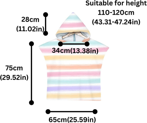 kaylz (75 65cm,Pink) Microfiber Surf Poncho Wearable Beach Towel Oversized, Kids Adult Hooded Towel Quick Dry Changing