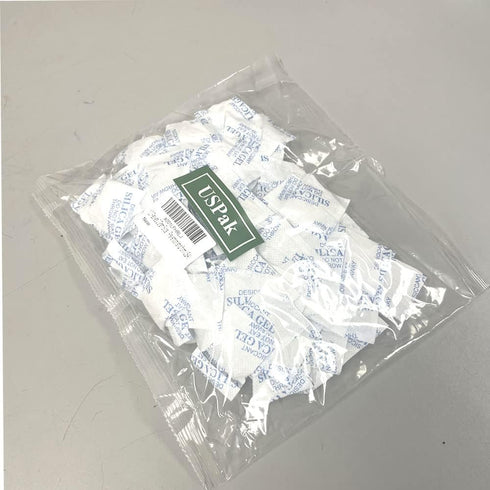 USPak Desiccant Packs, 2 Gram - 100 Packets Silica Gel Drying Agent for Storage