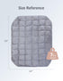 Kivik Small Weighted Blanket for Travel, 7 lbs Weighted Lap Pad for The Elderly, Heavy Lap Blanket Grey, 24"x29"