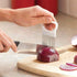 2Pcs Stainless Steel Onion Holder Slicer Cutter Tool for Kitchen Worker - Tomato, Lemon, Potato Vegetable Slicing