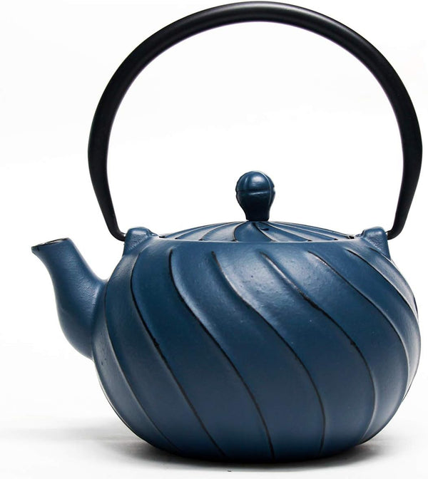 TOPTIER Japanese Cast Iron Tea Kettle with Infuser for Loose Leaf and