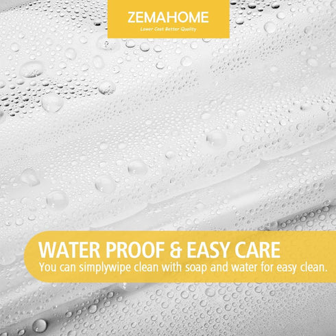 Narrow Size Clear Plastic Shower Curtain Liner, 36x72 Inch Lightweight Transparent Bathroom Curtain