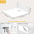 Wisfame 4.92 2 Pack Small Piano White Shelves for Wall, Metal Floating Shelves for Echo, Cameras, Small Speaker