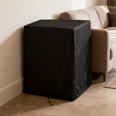 Set 2, -20"W 12"D 23.6"H End Tables Cover for FROMJBEST Black End Table of Dust-proof Side Table Covers for Living Room