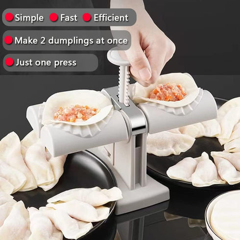 Automatic Dumpling Maker Mold, Manual Ravioli Press Machine for Quick Dumpling Making at Home