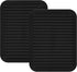 Smithcraft Silicone Trivets Mats for Hot Dishes, Hot Pads for Countertops, Set of 2 Small Drying Mats (Black)
