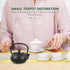 Luxshiny Cast Iron Teapot - Mini Iron Teapot, Chinese Kung Fu Teapot for Office, Home, Tea House, Stove Kettle, Chinese