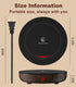 3-Temp 6H Kepwam Coffee Mug Warmer for Desk, Fast Heating Cup Warmer with Auto Shut Off, LED Light & Smart Candle