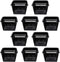YARDWE 10pcs Heavy Duty Filter Plant Net Pots - Black Slotted Mesh Cup for Hydroponics and Orchids