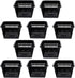 YARDWE 10pcs Heavy Duty Filter Plant Net Pots - Black Slotted Mesh Cup for Hydroponics and Orchids