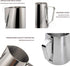 Milk Frothing Pitcher Cup, 12oz/350ML Stainless Steel Steaming Jug for Coffee Latte Art, Barista Accessories