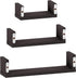 FURINNO Indo Wall Mounted Floating Shelves, Espresso