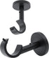 Ceiling Curtain Rod Brackets, 2 pcs Heavy Duty Holders for Up to 1 Inch Rods, Ceiling Mount and Wall Installation