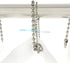 Antique Nickel Shower Curtain Hooks, 12 Pack Heavy Duty Metal Rings with 6 Inch Ball Chain Design
