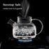 CnGlass Glass Teapot, Stovetop Safe, 30.4oz Clear Teapot with Removable Filter Spout for Loose Leaf Tea