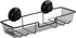 SANNO Suction Cups Shower Caddy, Rustproof Wire Basket Organizer for Kitchen Bathroom Accessories, Stainless Steel,