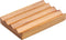 HTB Teak Soap Dish for Shower - Wood Decorative Bath Soap Holder with Heightened Base Design for Kitchen, Bathroom