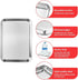 Baking Sheet, Zacfton Stainless Steel Cookie Sheet, 9 x 7 x 1 Inch, Non Toxic & Easy Clean