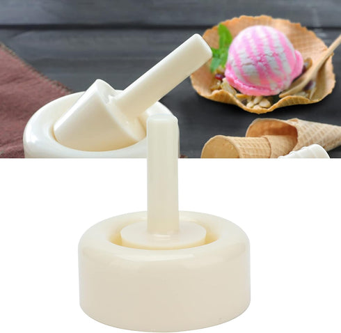 Crispy Waffle Cone Kit, Plastic Ice Cream Maker Cone Roller Tool, DIY Mold for Kitchen Waffle Cone Making