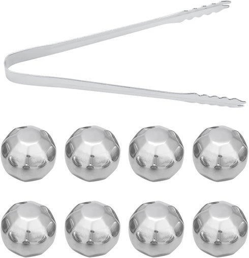 Stainless Steel Ice Spheres for Chilled Wine, Whiskey, and Fruit Drinks