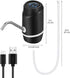 Flexzion Black Water Bottle Dispenser for 5/6 Gallon Jugs, Detachable Electric Cold Drink Pump for Desktop Countertop