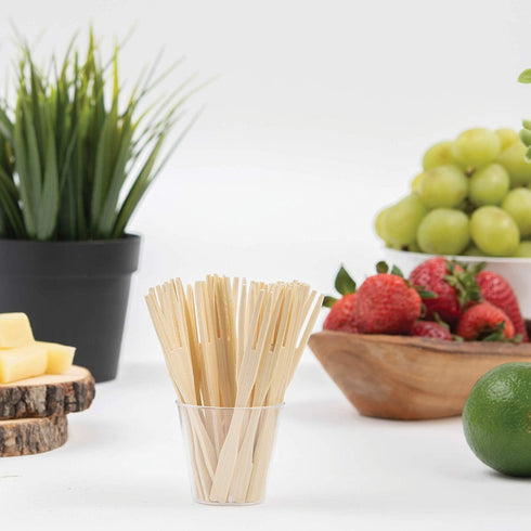 200 Pcs Bamboo Forks 3.5 inch - Wooden Appetizer Forks Mini Food Picks for Party, Banquet, Buffet, Catering