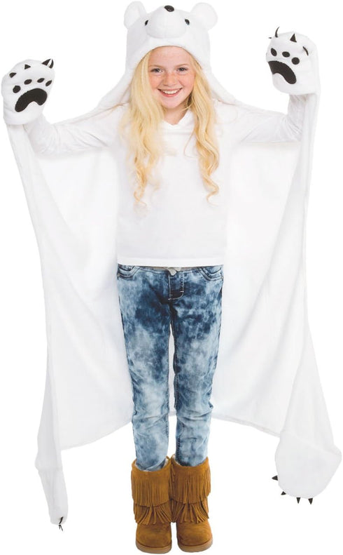 Fin Fun Wearable Hooded Blanket for Kids - Kids Wearable Blanket Hoodie