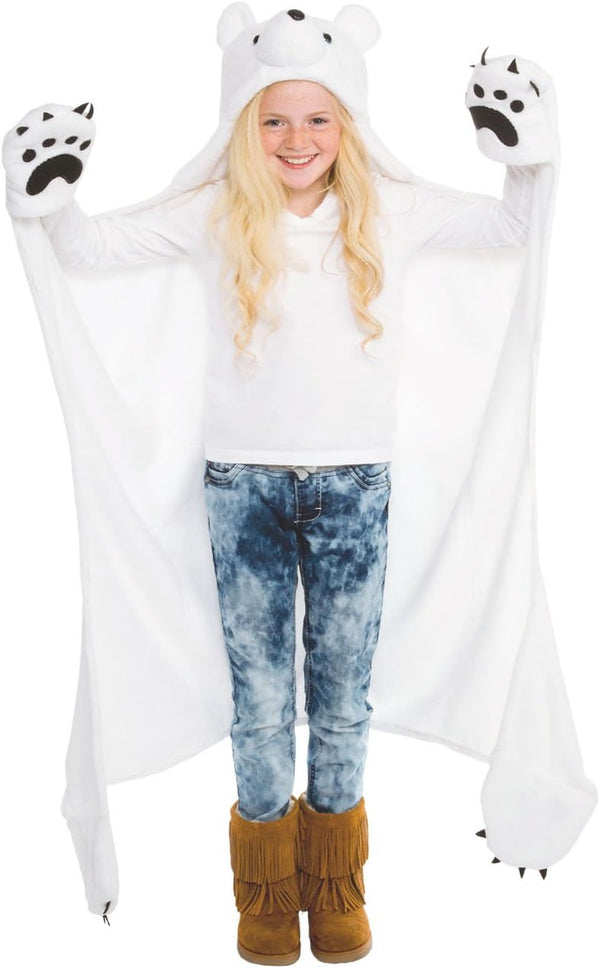 Fin Fun Wearable Hooded Blanket for Kids - Kids Wearable Blanket Hoodie
