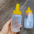 2pcs Empty Honey Jars Squeeze Bottles Plastic Honey Dispenser with Lids Refillable Condiment Container for Maple Syrup