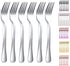 Kyraton Dinner Fork Set of 6, Stainless Steel 8.17 Inch Forks Silverware