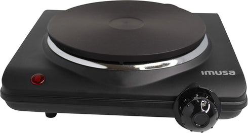 IMUSA Single Electric Hot Plate, Cast Iron Plate for Cooking or Heating, Electric Burner