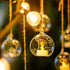 12 Pcs 3.15"/8cm Hanging Glass Tealight Holder, Globe Plant Terrariums for Indoor Outdoor Garden Decor