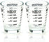 Shot Glasses Measuring Cup | Heavy Glass Wine Glass, 26-Incremental Measurement (2 pack-black 30ml)