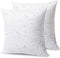 Phantoscope Premium Outdoor Pillow Inserts - Pack of 2 Square Water Resistant Polyester Throw Pillows, 16 X 16 inches