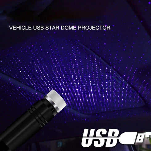 Mini Led Projection Lamp Star Night Lamp, USB Car Roof Star Projector Night Light, Mini Led Projection Auto Roof Star Light Lamp,for Bedroom, Car, Party, Ceiling Atmosphere Light by Tustao