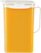 LocknLock Aqua Fridge Door Water Jug with Handle, BPA Free Plastic Pitcher with Flip Top Lid, 2 Quarts, Ivory