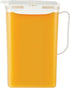LocknLock Aqua Fridge Door Water Jug with Handle, BPA Free Plastic Pitcher with Flip Top Lid, 2 Quarts, Ivory