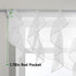 PearAge Ruffled Voile Semi Sheer Curtain Valance, Shabby Chic Ruffle Valance for Kitchen, 52x26 Inches