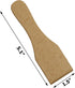 Wooden Raclette Spatula Set of 8, Smooth Beechwood Scrapers Safe for Non-stick Pans