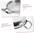 YARNOW Stainless Steel Griddle, Double Handle Hot Pot Kitchen Accessory, Small Cooking Tool