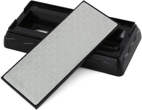 YCAMMIN Double-sided Diamond Sharpening Stone, Knife Sharpener with Honeycomb Surface Plate, Non-slip Base (600/1200