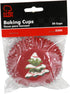 Chef Craft Paper Patterned Cupcake Liners, 50 Count, Red/Green/White