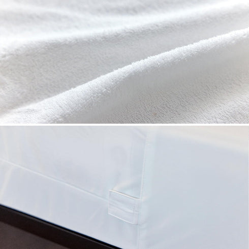 Twin Waterproof Mattress Protector, Zippered Encasement Cover Fits 9-12" Deep, Soft Terry Top Fabric